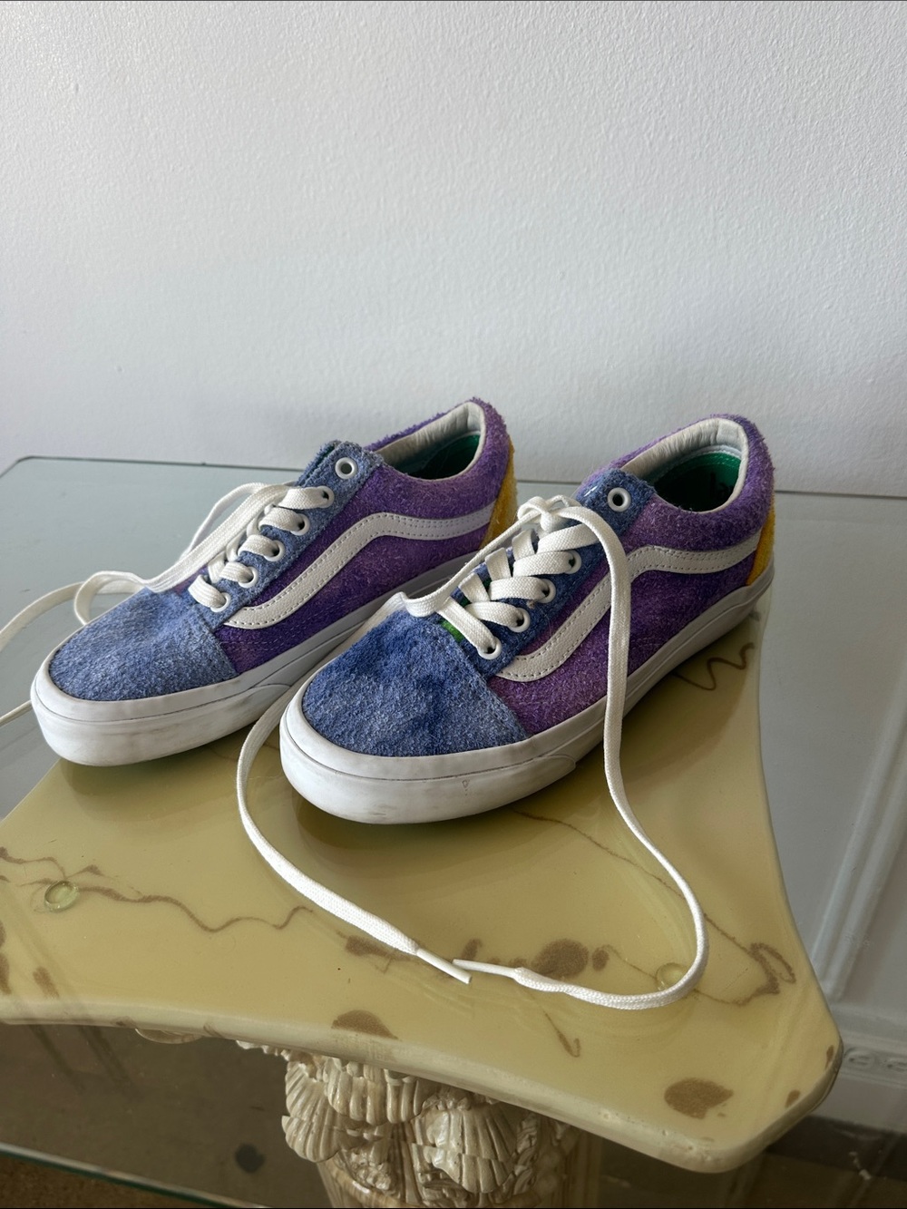 Vans x Anderson Paak Purple and Blue Suede Low-Top Sneakers